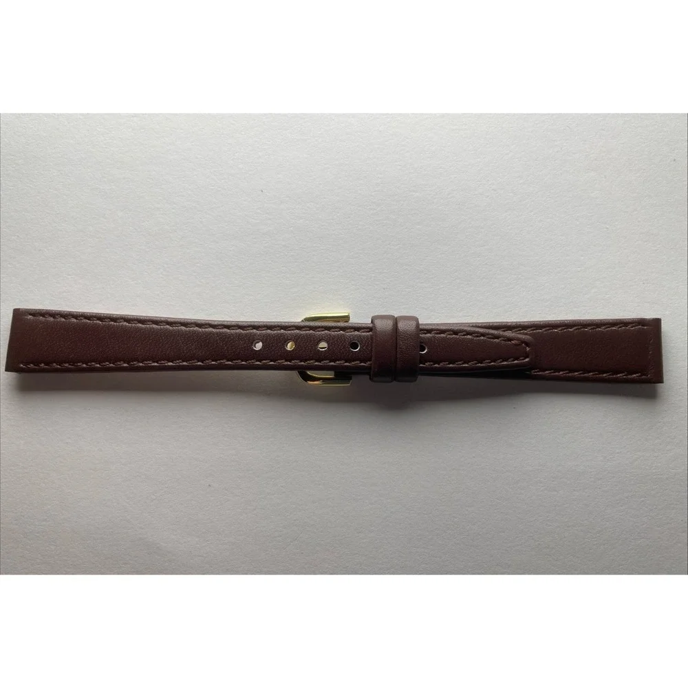 Band-it Watch Band Strap 13mm‎ 1/2 CalfSkin Brown Genuine Leather